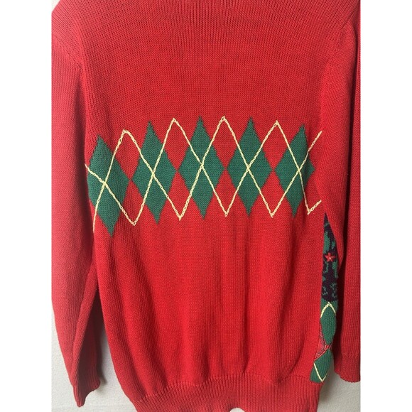 VTG Susan Bristol Cardigan Sweater 90s Teacher Apple Flowers Cottagecore Sz M - Picture 9 of 14